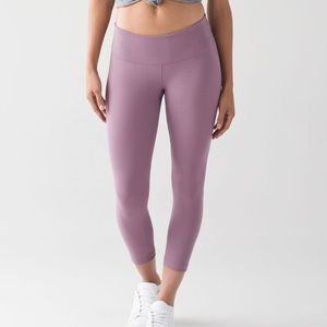 Lululemon Wunder Under Crop III - Dusty Mauve